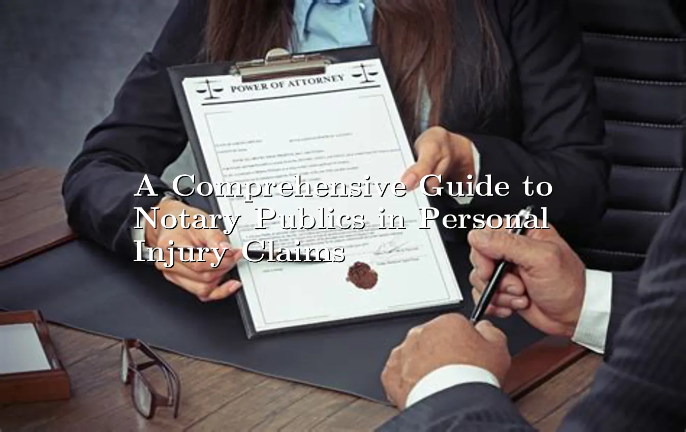 A Comprehensive Guide to Notary Publics in Personal Injury Claims comprehensive guide to notary public for personal injury claims