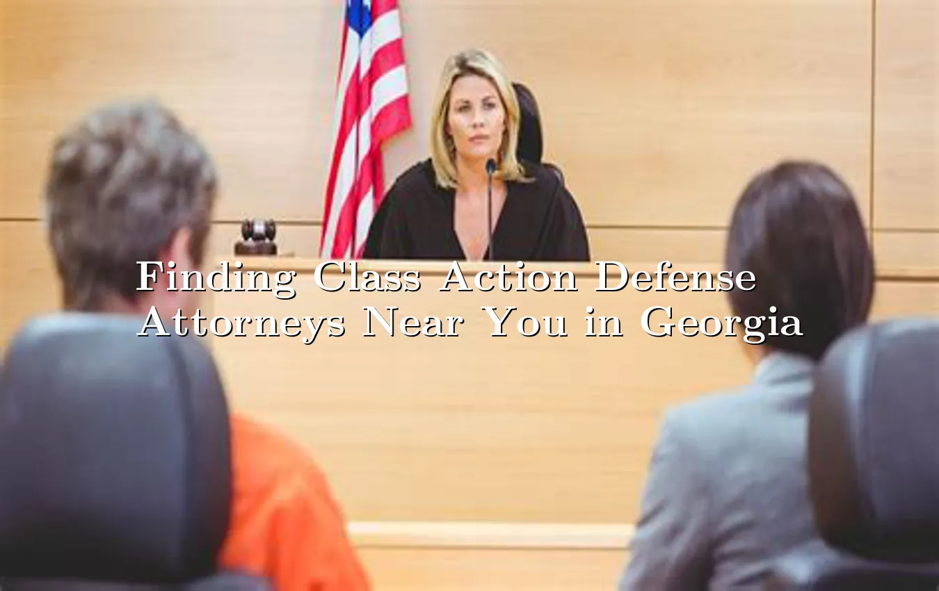 Finding Class Action Defense Attorneys Near You in Georgia Class Action Defense Attorneys Near You in Georgia