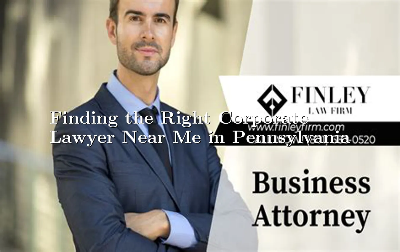 Finding the Right Corporate Lawyer Near Me in Pennsylvania Corporate Lawyer Near Me in Pennsylvania