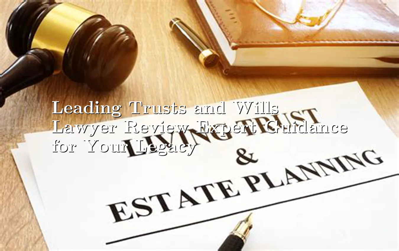 Leading Trusts and Wills Lawyer Review Expert Guidance for Your Legacy leading trusts and wills lawyer review