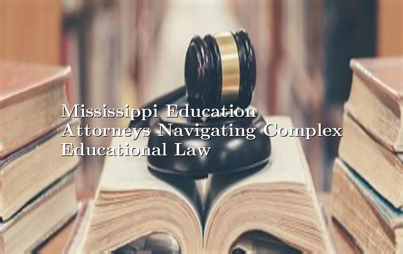 Mississippi Education Attorneys Navigating Complex Educational Law Education Attorneys in Mississippi
