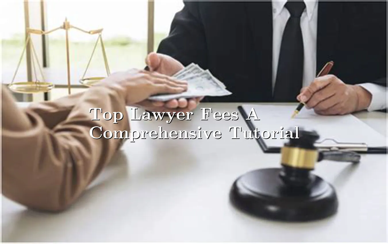 Top Lawyer Fees A Comprehensive Tutorial top lawyer fees tutorial