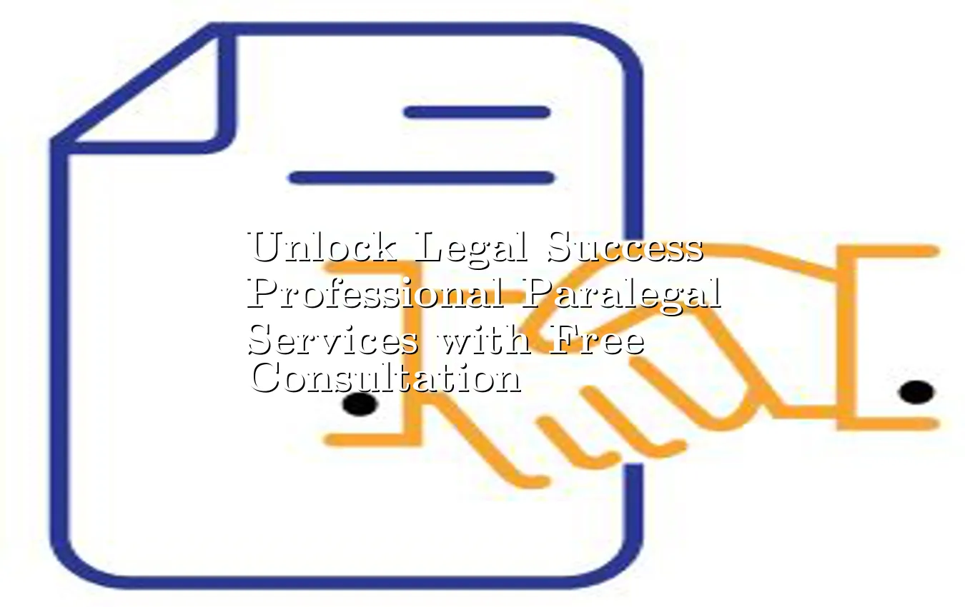 Unlock Legal Success Professional Paralegal Services with Free Consultation professional paralegal services with free consultation